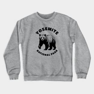 Yosemite Black Bear Crewneck Sweatshirt